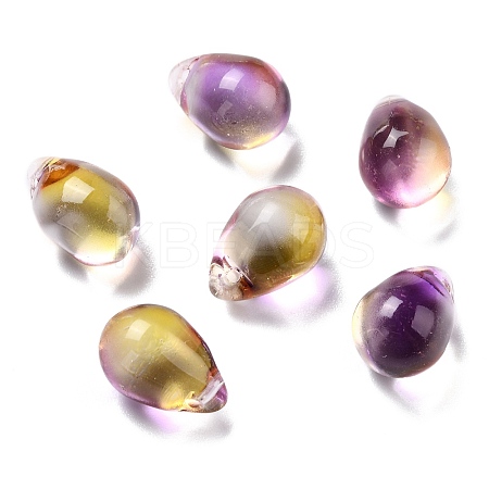 Electroplate Glass Charms LS-GLAA-P049-C07-1