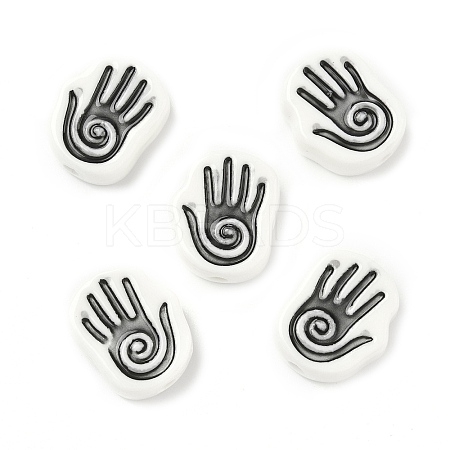 Handmade Porcelain Beads PORC-D025-02F-1