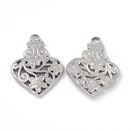 Non-Tarnish 304 Stainless Steel Pendants STAS-B031-08S-1