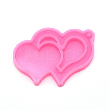 Valentine's Day Theme Pendant Silicone Molds DIY-TAC0005-99-1