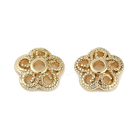 Brass Bead Caps KK-I719-09G-1