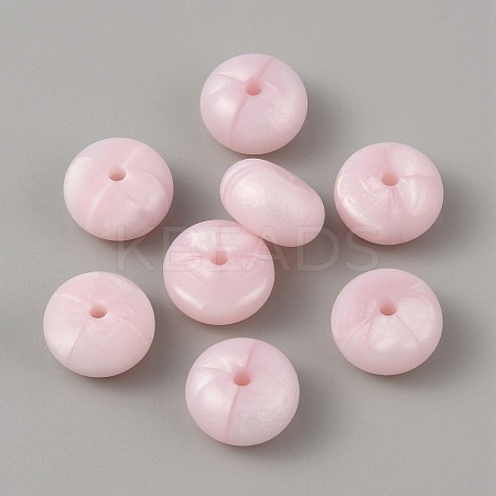 Rondelle Food Grade Eco-Friendly Silicone Beads SIL-TAC0010-04J-1
