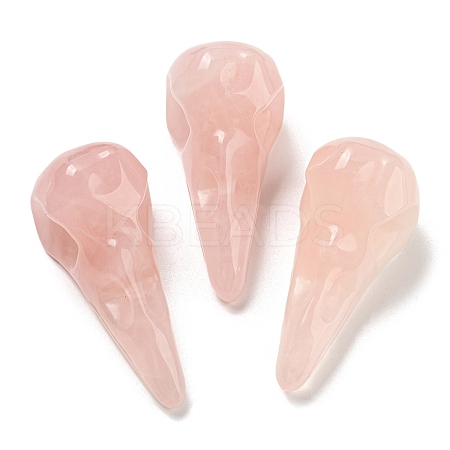 Natural Rose Quartz Pendants G-M417-06G-1