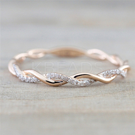 Alloy and Crystal Rhinestone Finger Rings FS-WGF6D8C-15-1