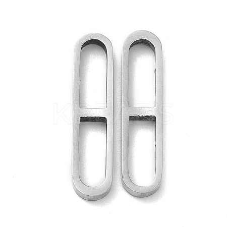 Non-Tarnish 201 Stainless Steel Linking Rings STAS-Q216-20P-1