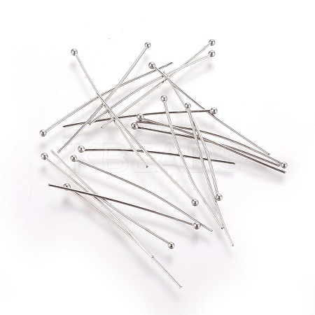 Tarnish Resistant 304 Stainless Steel Ball Head pins LS-STAS-R051-40mm-1
