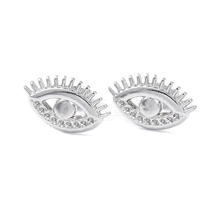 Non-Tarnish 304 Stainless Steel Eye Stud Earring Findings EJEW-I285-07P-1