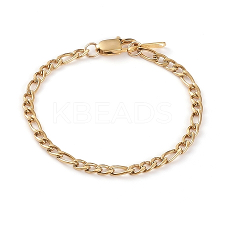 Women's 304 Stainless Steel Figaro Chains BJEW-JB05840-01-1