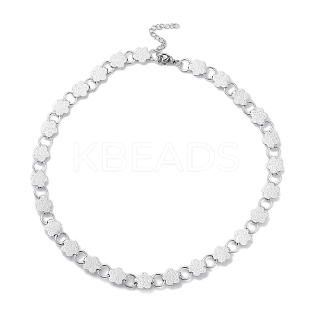 Non-Tarnish 304 Stainless Steel Link Chain Necklaces  NJEW-Q340-02A-P-1