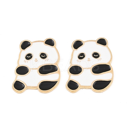 Animal Alloy Enamel Cabochons AL-CBA1A6F-01KCG-A-1