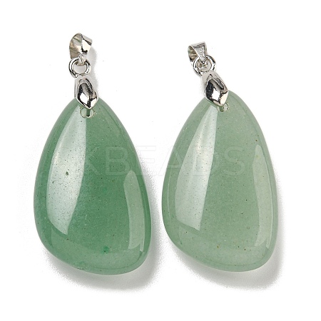 Natural Green Aventurine Pendants G-G147-02P-07-1