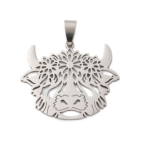 201 Stainless Steel Pendants STAS-V014-07P-1