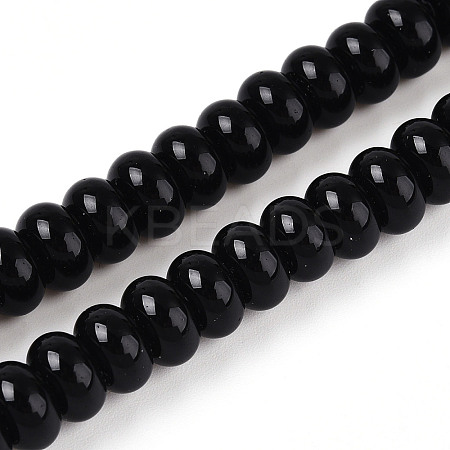 Opaque Solid Color Glass Beads Strands GLAA-ZX008-8mm-18F-1