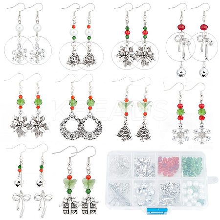 DIY Christmas Theme Earrings Making Kit DIY-SC0021-63-1