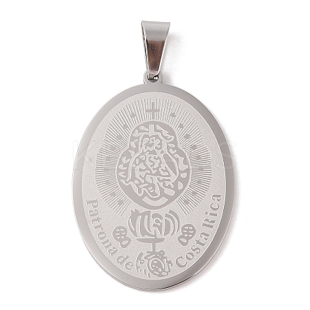 304 Stainless Steel Pendants STAS-M068-01P-1