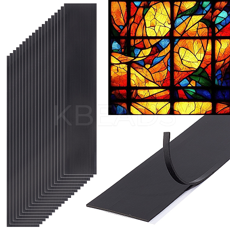 20 Sheets Silicone Blank Adhesive Glass Guide Strip FIND-OC0013-78-1