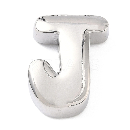 Brass Initial Beads KK-B167-27P-01J-1