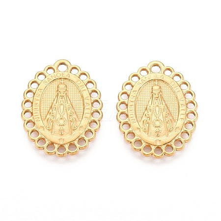 201 Stainless Steel Pendants Ion Plating(IP) STAS-N109-238G-1