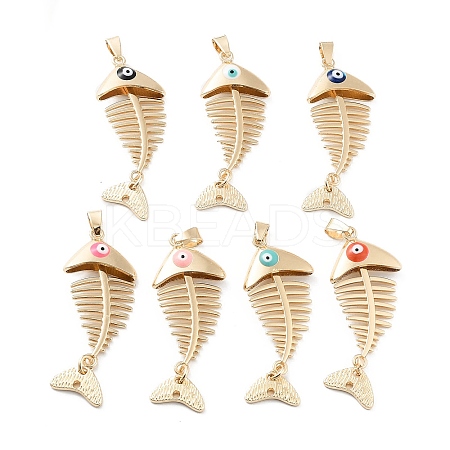 Rack Plating Alloy Enamel Big Pendants FIND-C050-08G-1