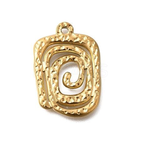 PVD Vacuum Plating 201 Stainless Steel Pendants STAS-C111-01A-G-1