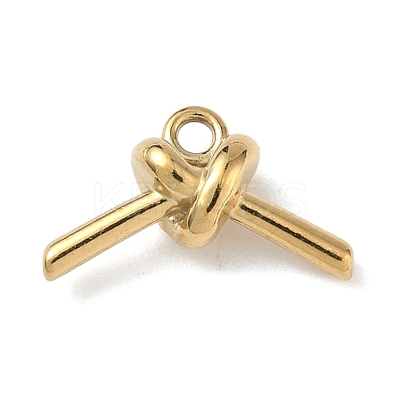 304 Stainless Steel Charms Ion Plating(IP) STAS-P423-08G-1