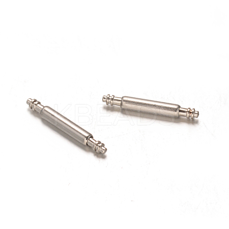 Tarnish Resistant Stainless Steel Double Flanged Spring Bar Watch Strap Pins LS-STAS-M231-01-1