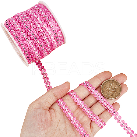 25M Metallic Yarn Lace Ribbons OCOR-GF0003-09B-1