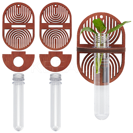 Wood Plant Holder AJEW-MA0001-05B-1