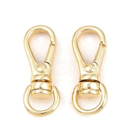 Brass Swivel Claw Clasps KK-P353-13G-1