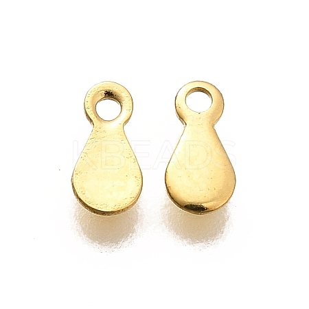 304 Stainless Steel Stamping Blank Tag Charms STAS-F311-04G-01-1