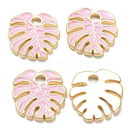 Brass Enamel Pendants KK-A153-07G-B-1