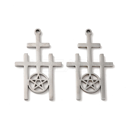 Non-Tarnish 304 Stainless Steel Pendant STAS-H212-15P-1