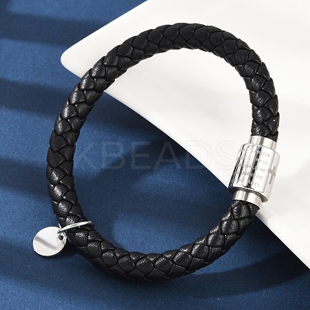 Braided Microfiber Leather Cord Bracelets BJEW-D304-13P-02-1