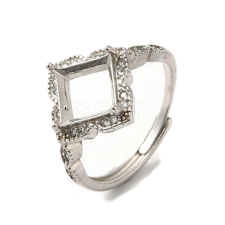 Adjustable Alloy Pad Ring Settings KK-C022-01G-P-1