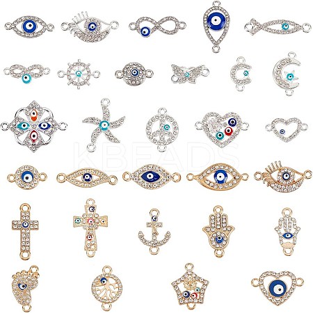 Silver Color Plated Alloy Links ENAM-NB0001-39-1