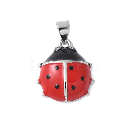 Brass Enamel Pendants KK-C089-05P-1