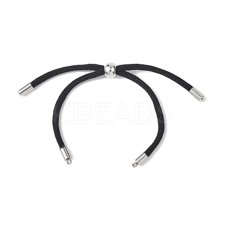 Nylon Round Cord Slider Bracelet Making AJEW-JB01461-02-1