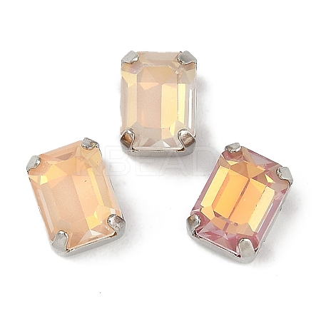 Brass Glass Rhinestone Sew on Rhinestones RGLA-B004-10A-P-1