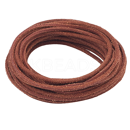 5M DIY Frosted Cowhide Leather Cord OCOR-GF0004-97B-03-1