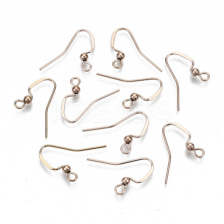 304 Stainless Steel Earring Hooks STAS-N092-104RG-NR-1