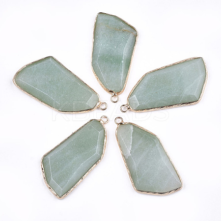 Natural Green Aventurine Pendants G-T112-20C-1