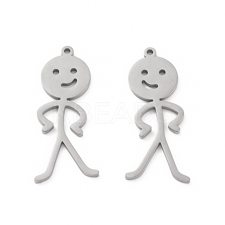 Non-Tarnish 304 Stainless Steel Pendants STAS-C003-06P-1