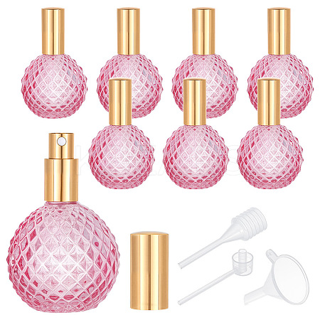 8Pcs Empty Perfume Glass Bottle Kits AJEW-TN0001-02-1