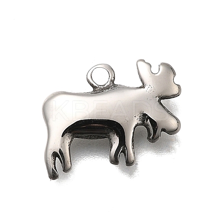 Retro 304 Stainless Steel Pendants STAS-L284-16AS-09-1