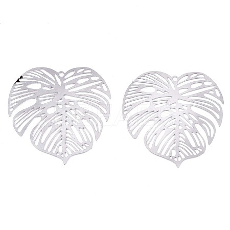 Non-Tarnish 201 Stainless Steel Filigree Pendants X-STAS-R102-21P-1