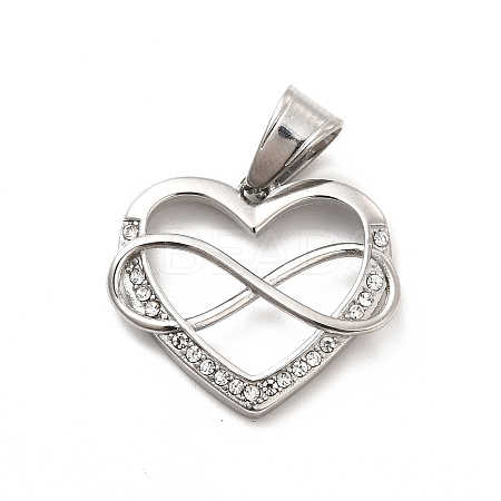 304 Stainless Steel Pendants STAS-K243-21P-1