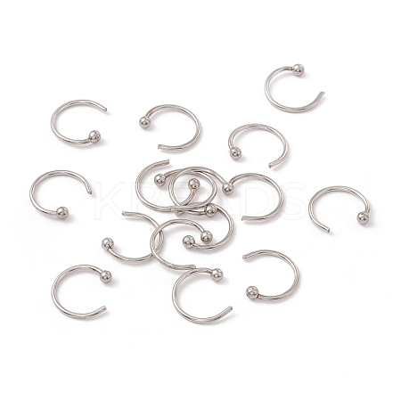C-Shaped 304 Stainless Steel Ear Cuff Findings STAS-G266-17B-P-1