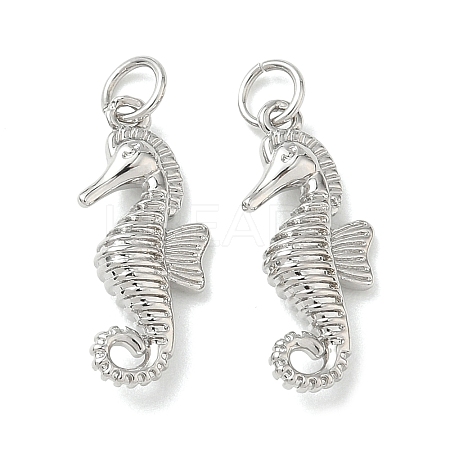 Brass Micro Pave Cubic Zirconia Animal Pendants KK-H280-05C-P-1