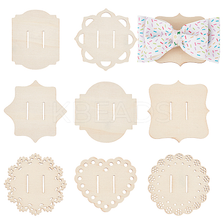 Wood Hair Clip Display Cards ODIS-BC0001-19A-1
