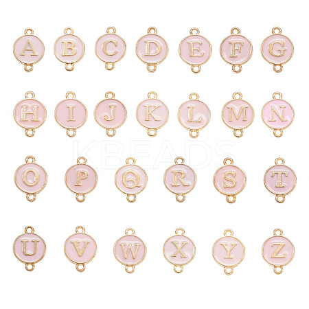 26Pcs Alloy Enamel Letter A~Z Connector Charms FIND-TAC0028-14C-1